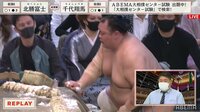 【動画】土俵下に頭から突っ込んだ北勝富士