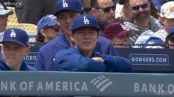 朗希＆由伸も脱帽！大谷翔平、182キロ二塁打で“あまりの速さに”日本人コンビが拍手喝采 ド軍ベンチの一幕に反響続々