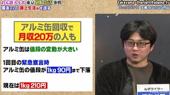 月収20万の路上生活者も？ 空き缶拾いが「限られた人しかできない仕事」な理由 3枚目