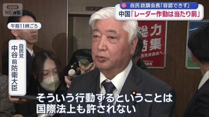 レーダー照射は「『射撃するぞ』という威嚇」