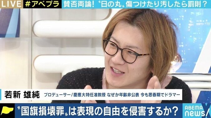 「罰則がない方が不自然」「むしろ燃やしたりする人が出てくるのではないか」 賛否両論の“国旗損壊罪”を議論 7枚目