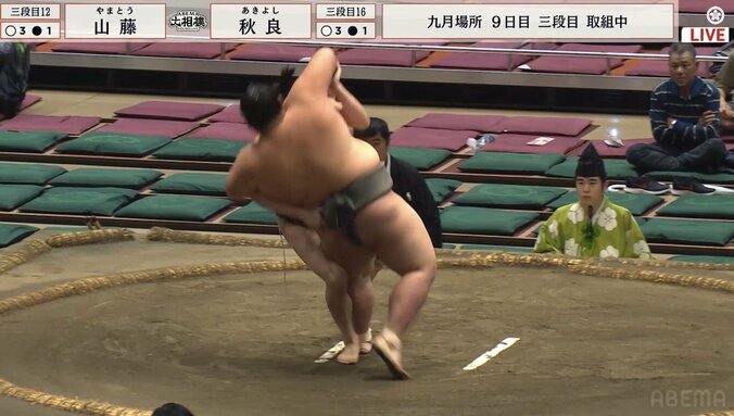 外掛けが決まり大逆転の瞬間