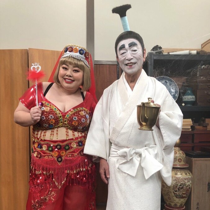 志村けん、渡辺直美とバカ殿姿で2ショット「楽しみです」「期待しています！」の声 1枚目