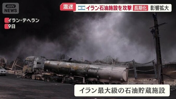 イラン最大級の石油貯蔵施設