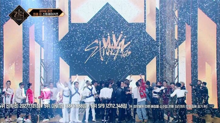 100日間に及ぶ激動のバトルが終了、K-POP界の新たなキング・Stray Kidsは涙、6組の生ステージに称賛の声