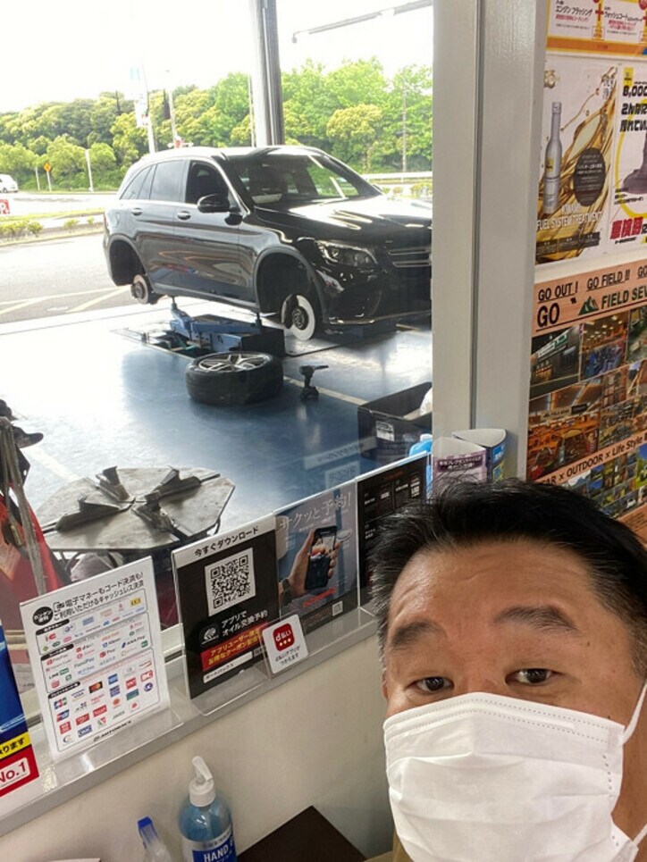  花田虎上、約2倍の値段だった妻の愛車のタイヤ「ベンツの認証マークが入ったピレリの」 