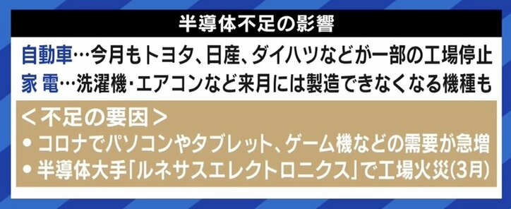 世界的な半導体不足、生活への影響は? 経産省の戦略に専門家「自動車や産業機械で勝負を」