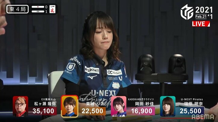 目と耳がどっちも幸せ!リーグ屈指の美女3人、お悩みポーズとため息に視聴者釘付け「セクシーブレス」「耳フー」/麻雀・Mリーグ