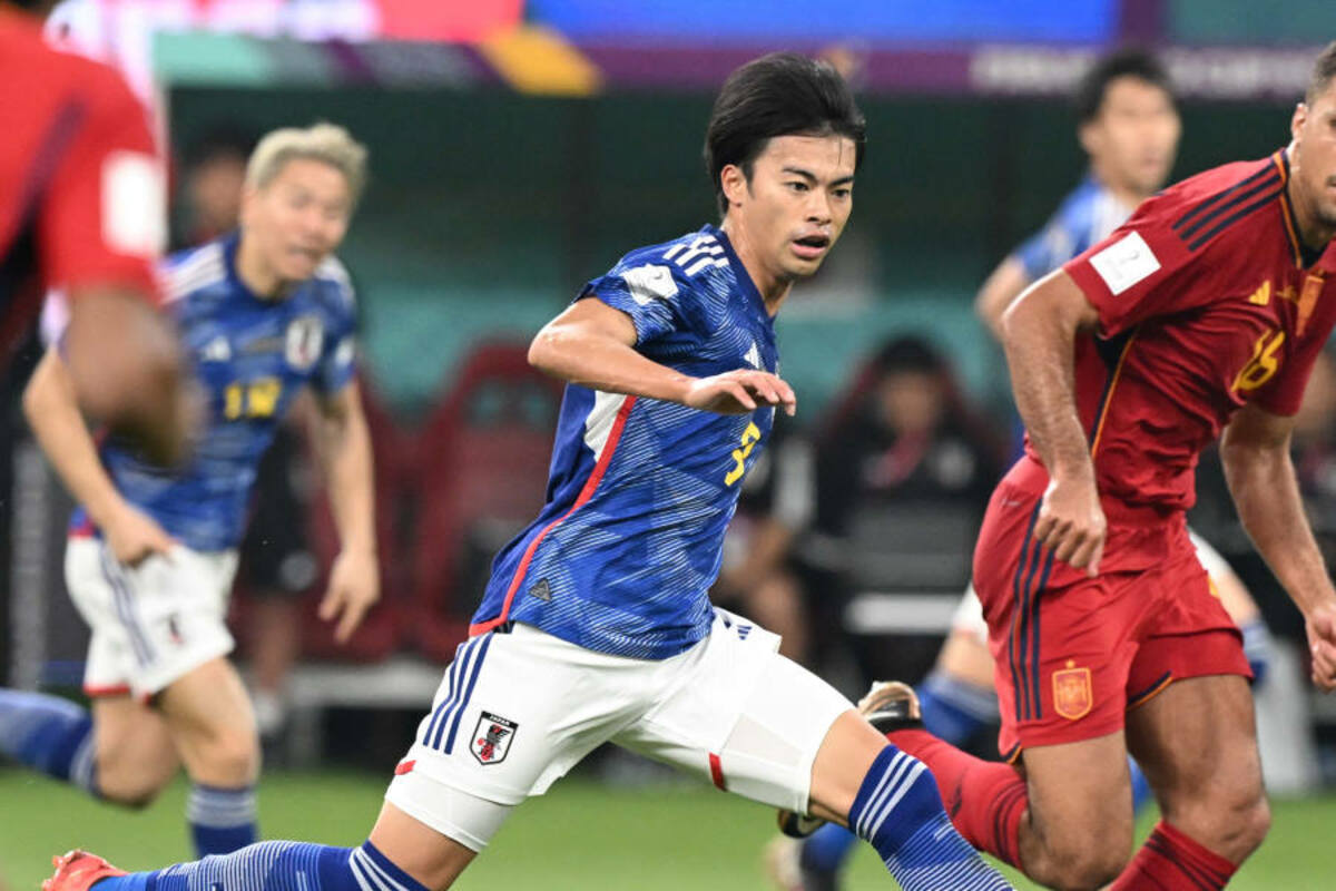 W杯】三笘薫、スペイン撃破の決勝弾演出に茶目っ気「足が長くて良かっ