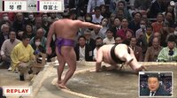 【映像】尊富士、“片手一本”で琴櫻を撃破