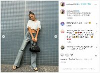 池田美優の白シャツの隙間から見える美腹筋に「おなか細っ！」「スタイルが神」と称賛の声