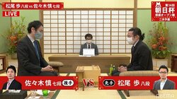松尾歩八段 対 佐々木慎七段 二次予選で対局開始 勝てば本戦かけて同日にもう1局／将棋・朝日杯