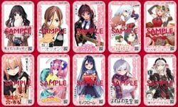 ラブコメヒロインたちが大集合「マガジンバレンタインフェア」開催中！手書きの甘いメッセージカード配布