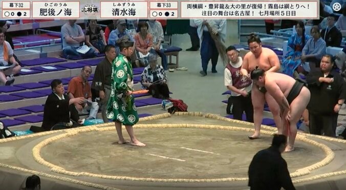 「上、あがんなきゃ!」幕下力士、取組後に“異変”も…救命士へ親方が迅速な指示「無理すんな」館内は激励と安堵の拍手 2枚目