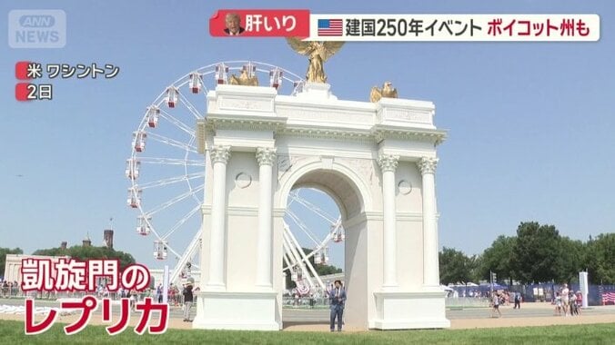 凱旋門のレプリカ