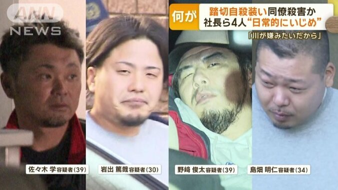 逮捕された社長と従業員ら3人