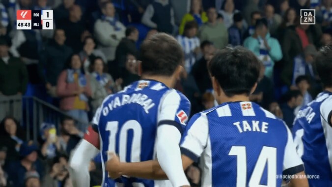 大熱狂！久保建英、“絶妙ダイレクトパス”で決勝点演出「スルーパスえぐすぎる」「綺麗に崩した」ソシエダに今季初勝利をもたらす 3枚目