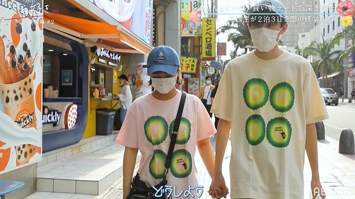 りおん&にいな、おそろコーデと手繋ぎでみんなの前に登場!他メンバーもびっくり『今日好き』春桜編第2話