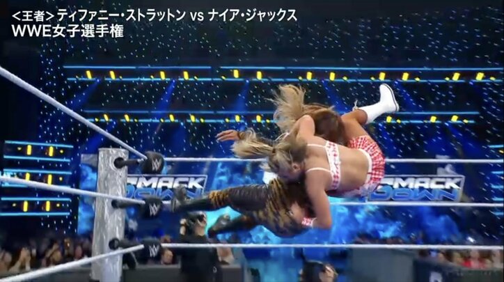 【映像】120キロ超女子の危険すぎる“後ろ向きサモアンドロップ”