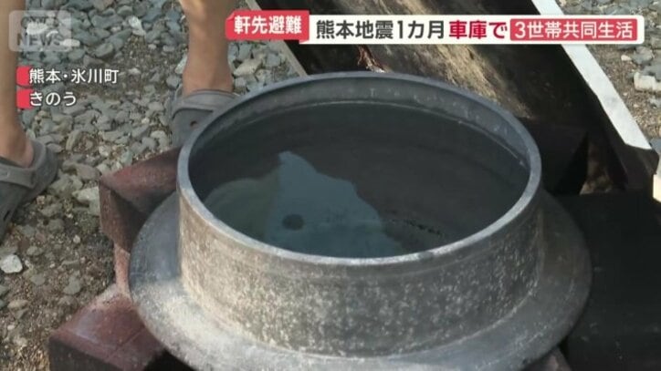 炎天下で温度が上がった水