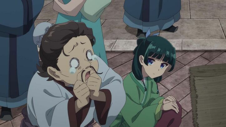 アニメ「薬屋のひとりごと」9話場面カット やぶ医者と猫猫