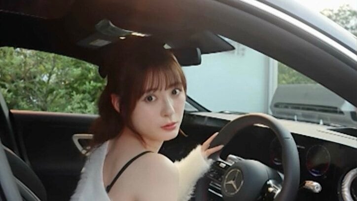番組で披露した生田衣梨奈の運転席ショット