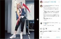 あの、人気漫画『チェンソーマン』のコスプレショットを披露「完成度高っ」「めっちゃパワーちゃん」と反響