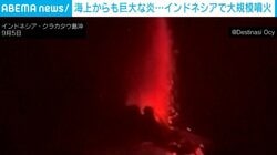火山灰は上空1万5000m超にも…暗闇の海で捉えた“大規模噴火”の瞬間 首都の空港が一時閉鎖される影響も インドネシア