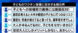 子どものワクチン接種に医師「感染・重症化の予防効果はあるので検討してほしい。ただ、受けたくない人は受けなくていい。そういうコミュニケーションが大切だ」