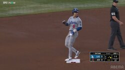 “彗星特急”キム・ヘソンに超警戒！牽制球ボーク判定で進塁し大谷翔平へつないだ？「魅力的な足」「確かに脅威」