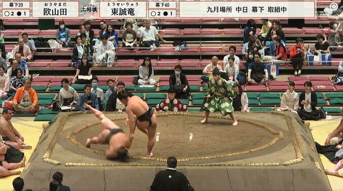 え、これ相撲の技? 元レスリング王者の力士、発生割合0.1%“衝撃珍手”炸裂 「まじかよ」“たった2秒”の出来事にどよめき 5枚目