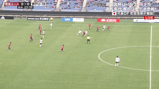 自陣でのプレスバックから一気に加速