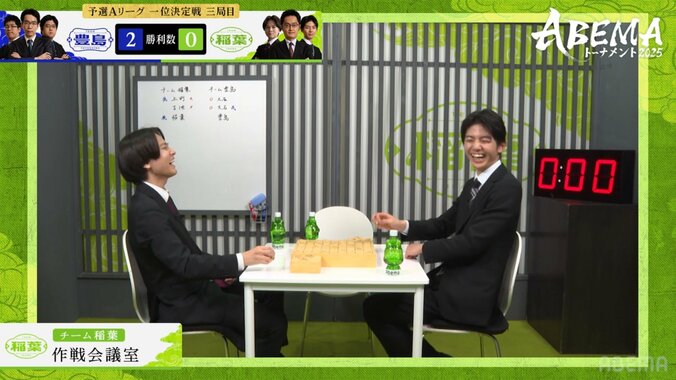 はしゃぐ若手棋士たち