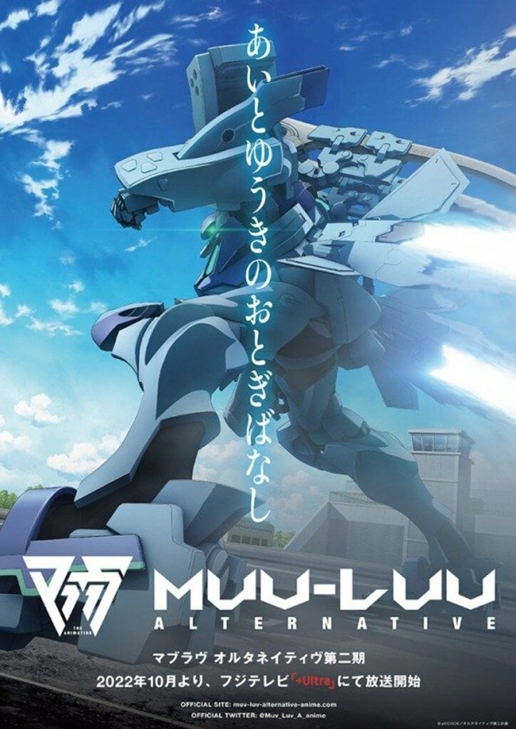 アニメ「マブラヴ オルタネイティヴ 第二期」ティザービジュアル