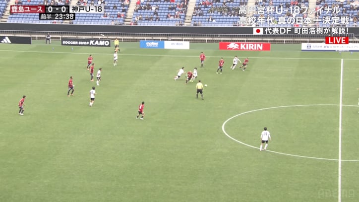 自陣でのプレスバックから一気に加速