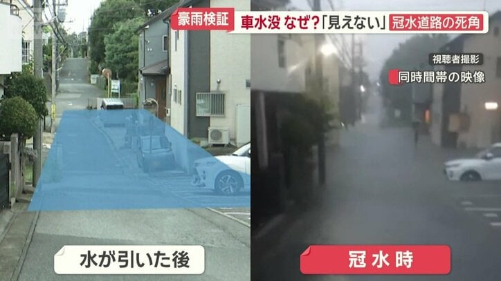 青い部分が冠水していた