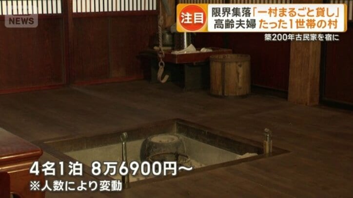 中には囲炉裏もある