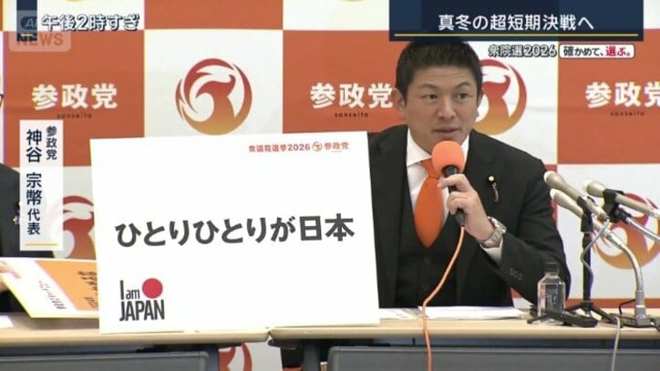 参政党　神谷宗幣代表