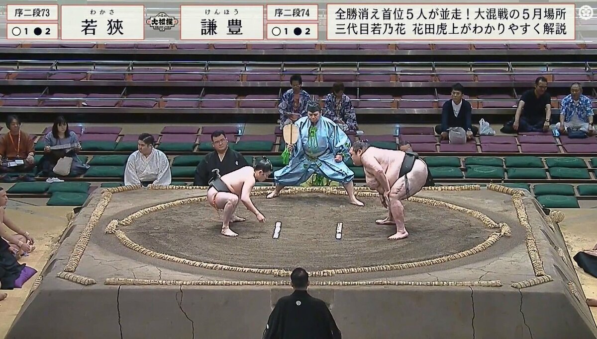 この体格差！20歳力士が35歳“超巨漢”ベテラン力士に力で勝つ「すごくね