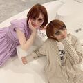 手島優＆矢口真里のキュートなサングラスショットに「メガネ姿お綺麗」「笑顔が可愛い」と反響