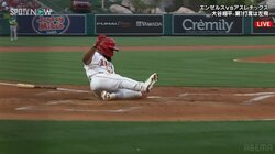 よく走ったねー！大谷翔平、同僚選手の激走スライディングにちょっとだけ強めの祝福「頭ペチン」