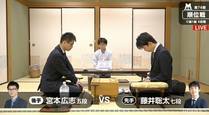藤井聡太七段、昇級へ無傷の5連勝なるか　対局開始／将棋・順位戦C級1組 1枚目