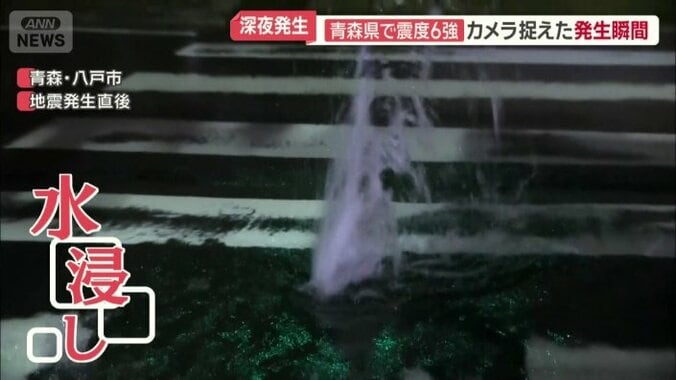 水浸しになった道路