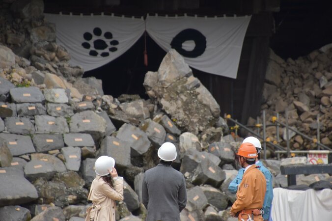 総工費600億円以上、工期20年…　地震から１年、前代未聞の大修復が始まる熊本城を取材 16枚目