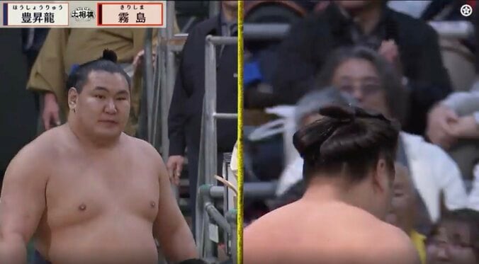 横綱・豊昇龍、“憮然”たる表情　一礼直後に花道で…霧島と対照的な背中、天を仰ぎ「ああ…首を捻りました」実況も思わず伝える 4枚目