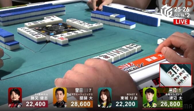 醍醐、頼りになる太い指先から放たれた“超絶ねっとりツモ”