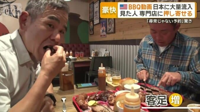 ここ1週間ほどで急激に伸びる客足