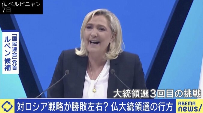 “EU破壊”目論むプーチン大統領のメリットに？ 仏大統領選、極右候補がマクロン大統領を猛追…あす投票へ 2枚目