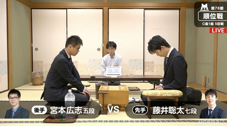 藤井聡太七段、昇級へ無傷の5連勝なるか　対局開始／将棋・順位戦C級1組