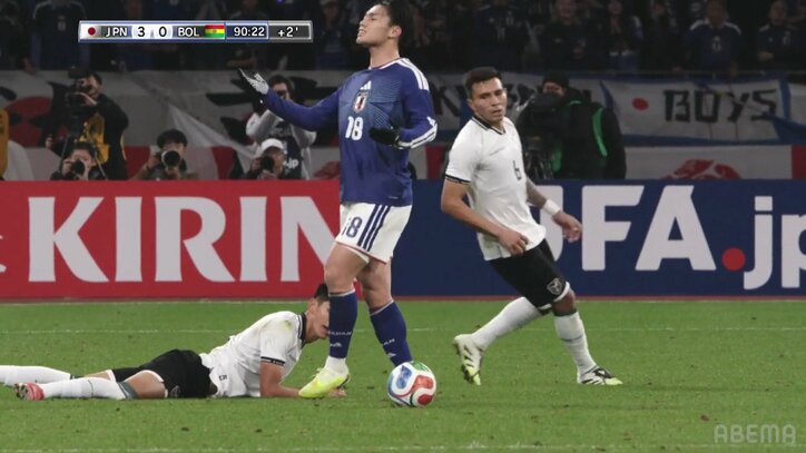 【映像】上田のファウルと判定された「接触」